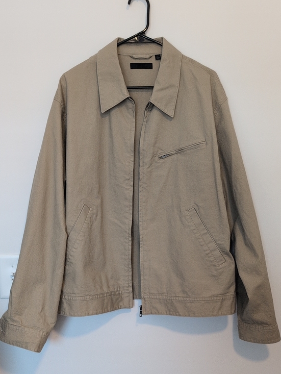 Uniqlo Other - Uniqlo Men's Khaki Lightweight Zip Shirt Jacket